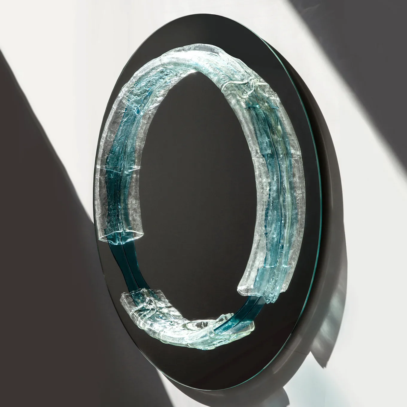 Specchio Rotondo in Cristallo Naias