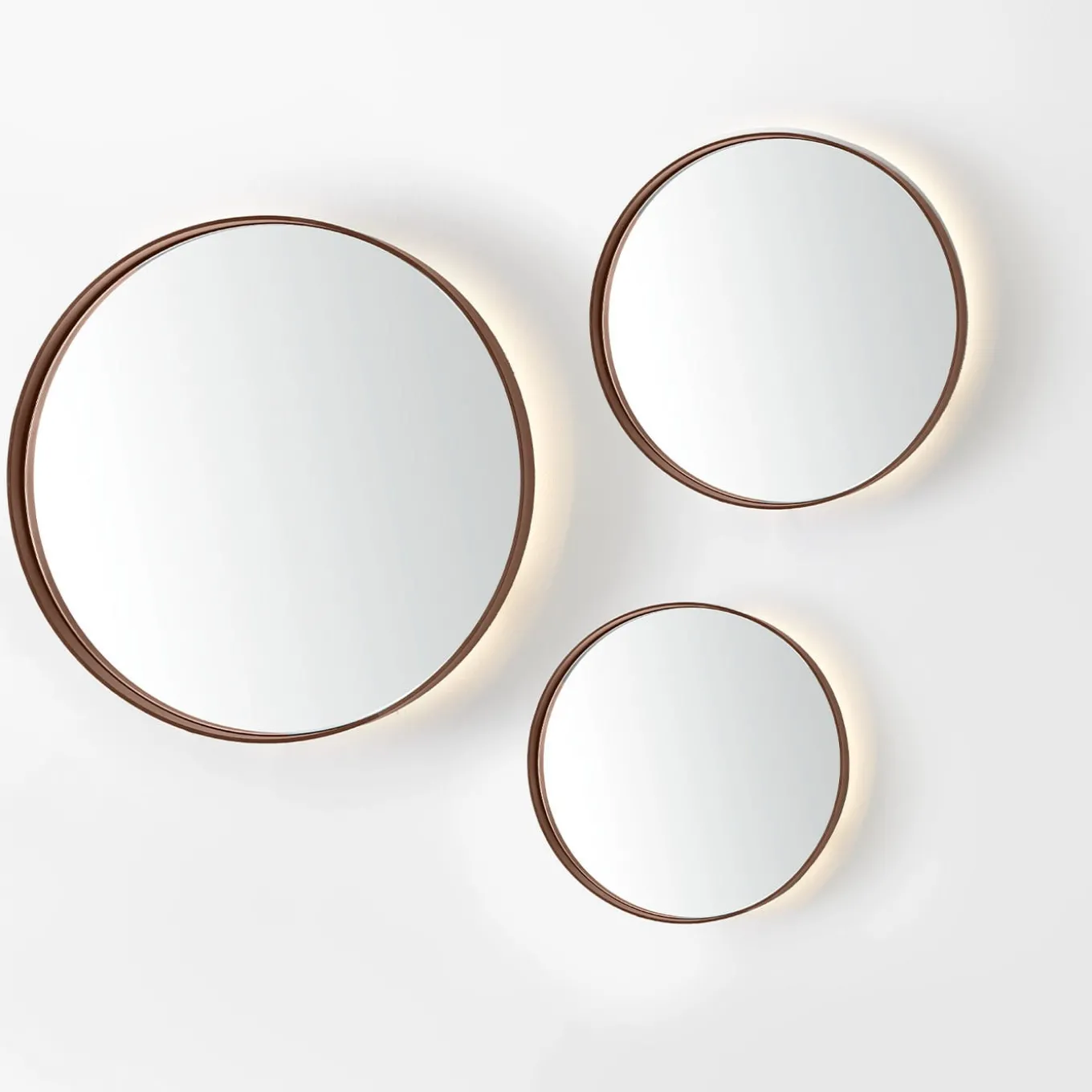 Specchio rotondo ramato Dorian Gray