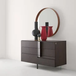 Specchio rotondo ramato Dorian Gray