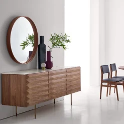 Specchio rotondo ramato Dorian Gray