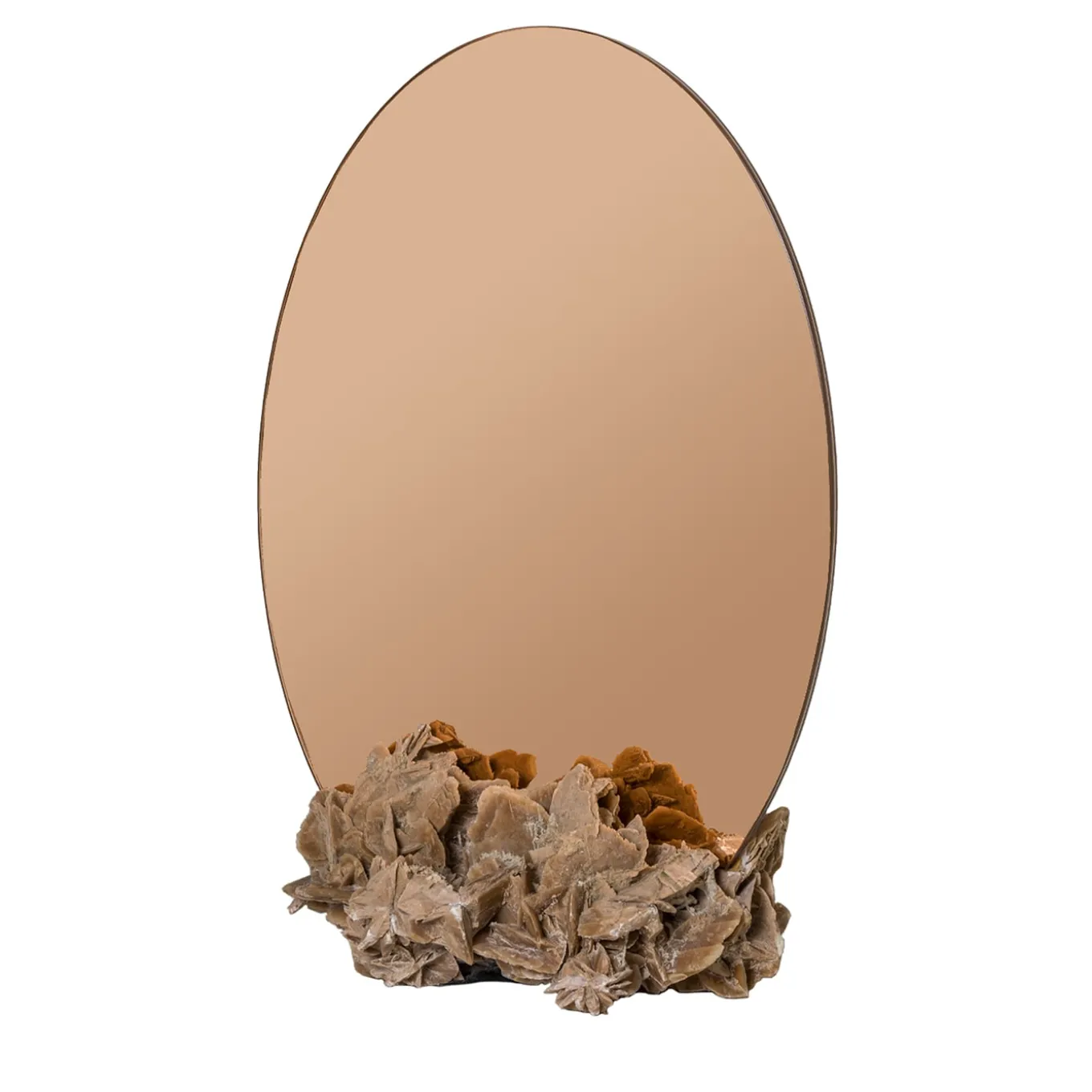 Specchio rotondo Rosa-Rosæ