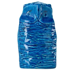 Statuetta di Gufo Blu di Aldo Londi