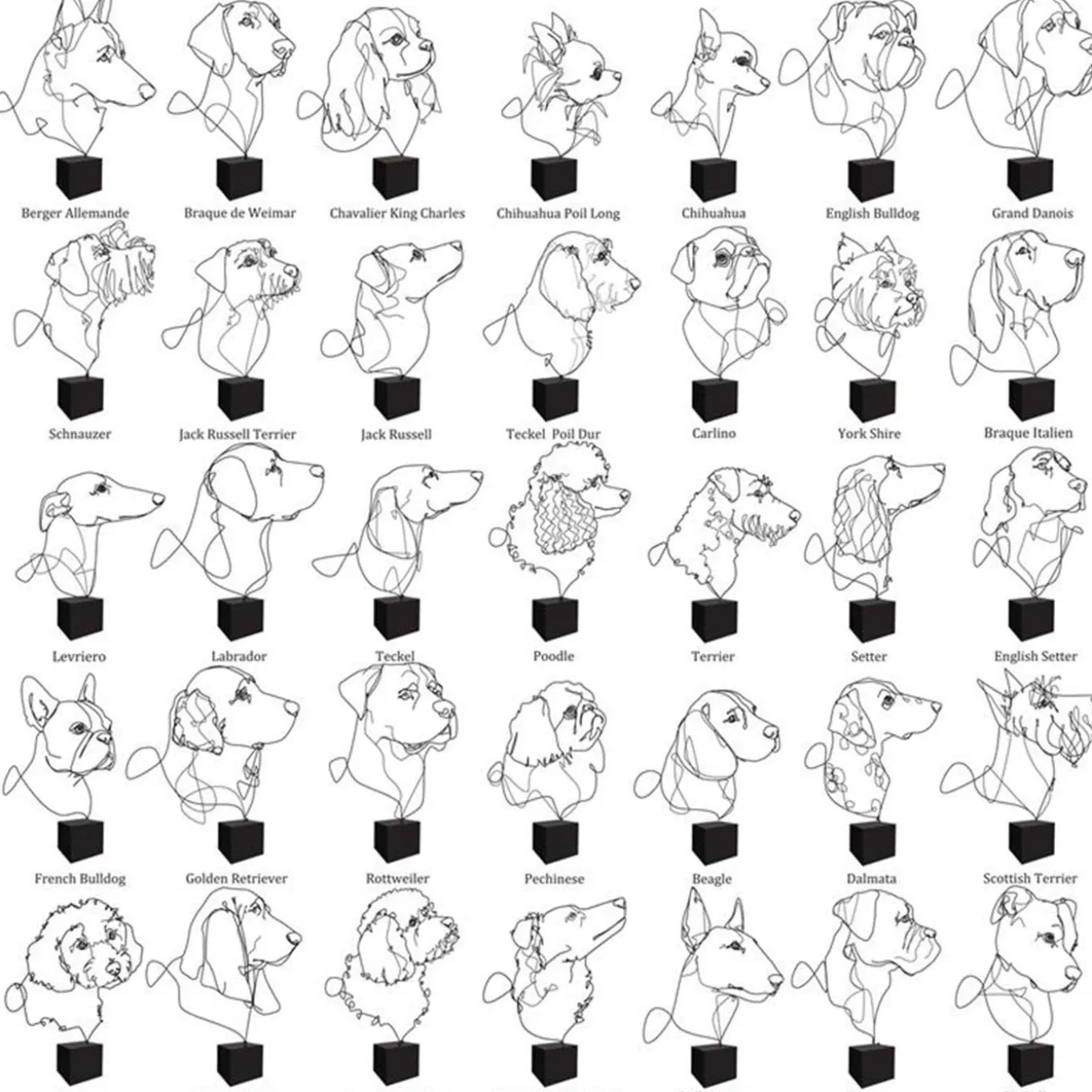 Statuetta in bronzo di cane toro francese