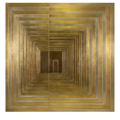 Steps Legno intagliato con foglia d'oro e d'argento di Giuseppe Caiafa