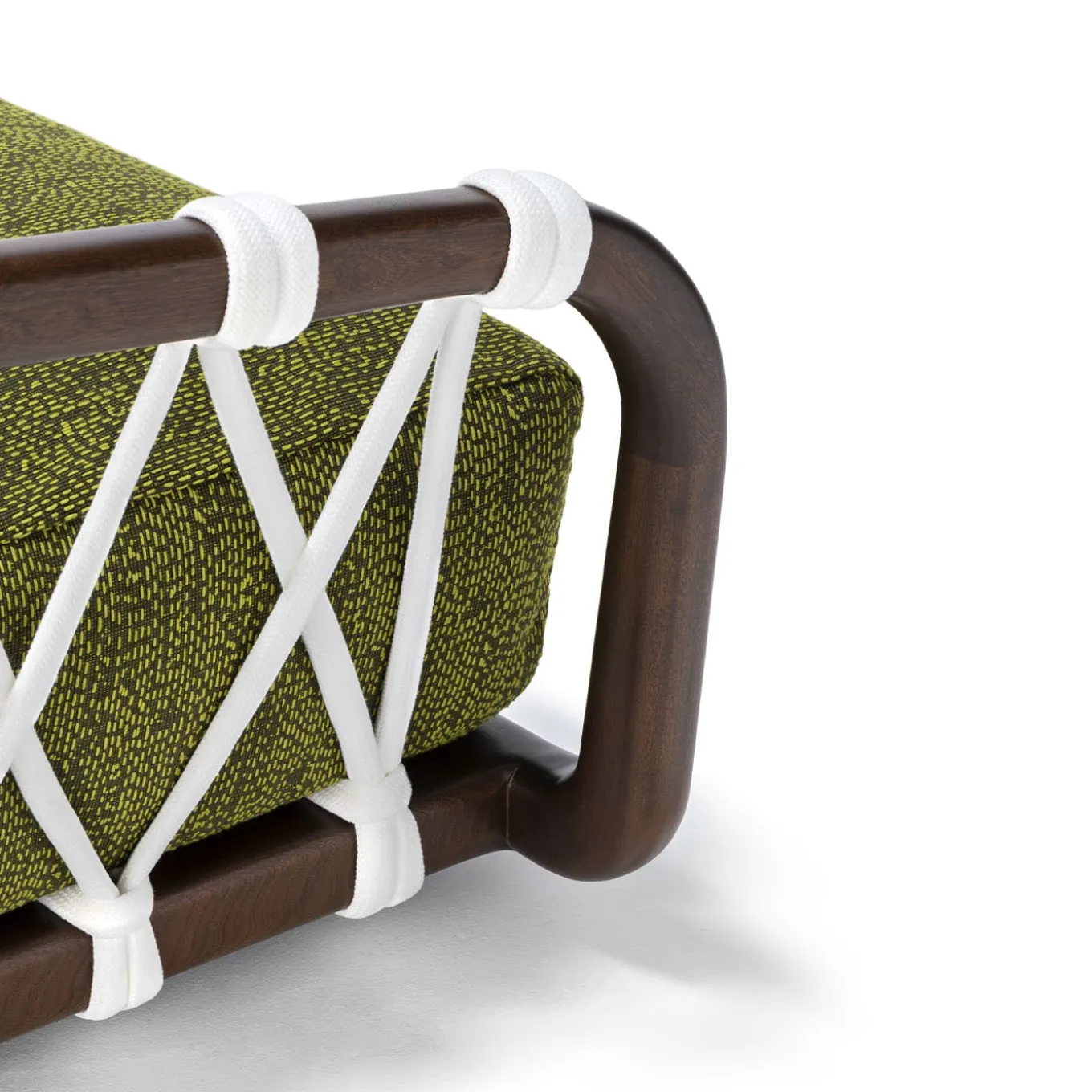 Sunset Basket Grande Barrique + Divano verde di Paola Navone