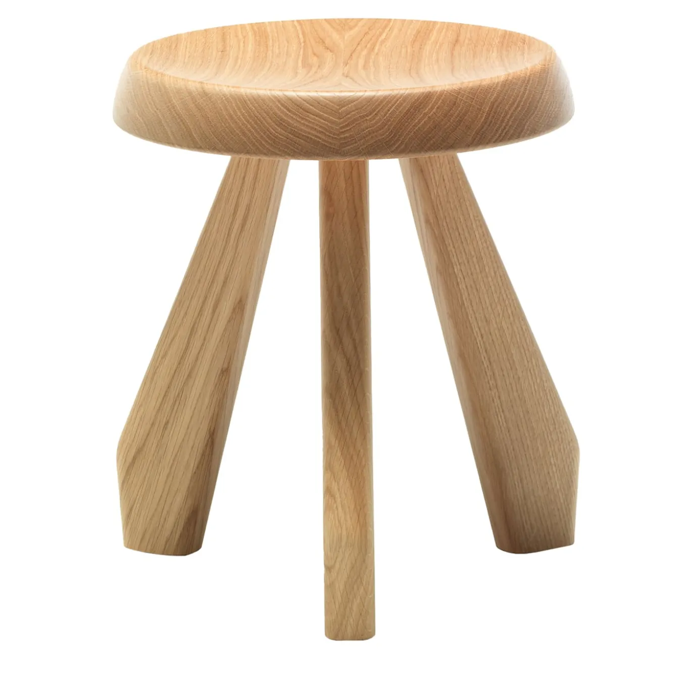 Tabouret Méribel di Charlotte Perriand - Rovere naturale
