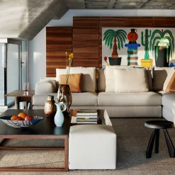 Tabouret Méribel di Charlotte Perriand - Rovere nero