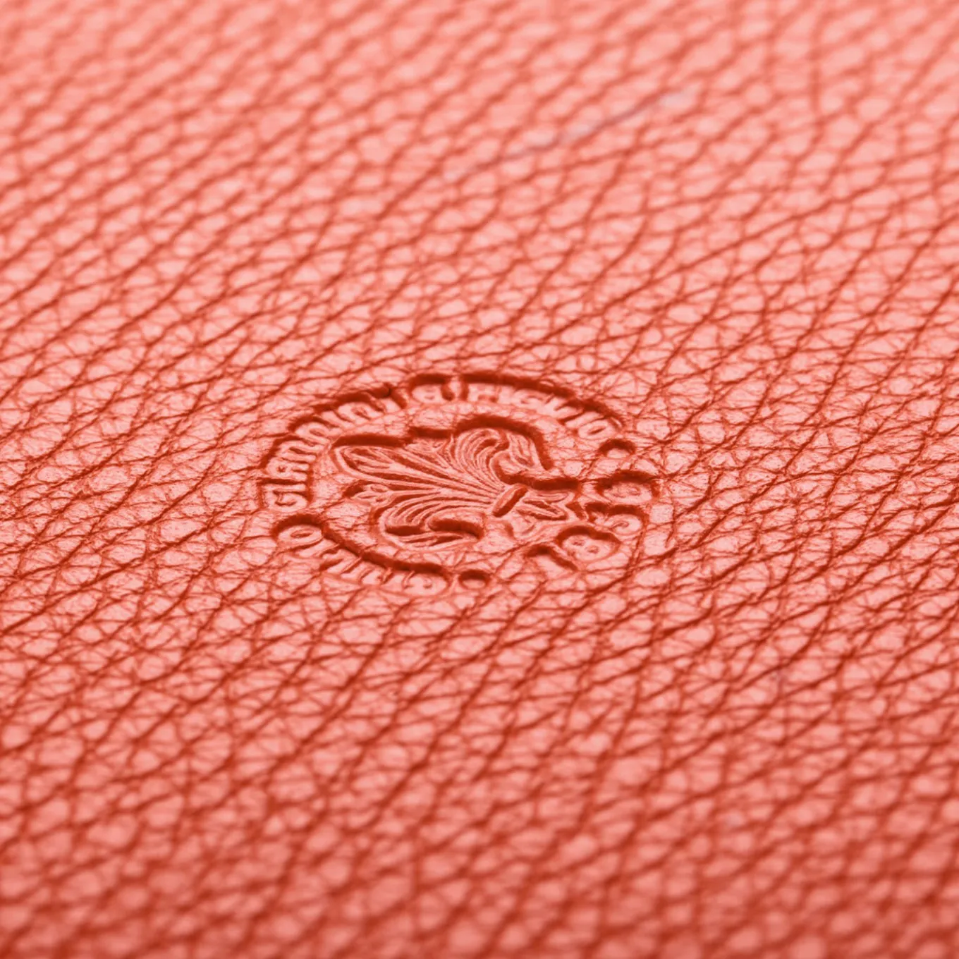 Taccuino in pelle arancione