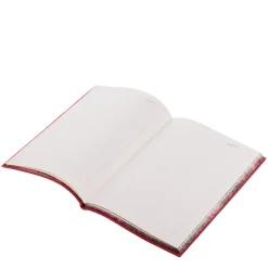 Taccuino in pelle rossa Gold Lily