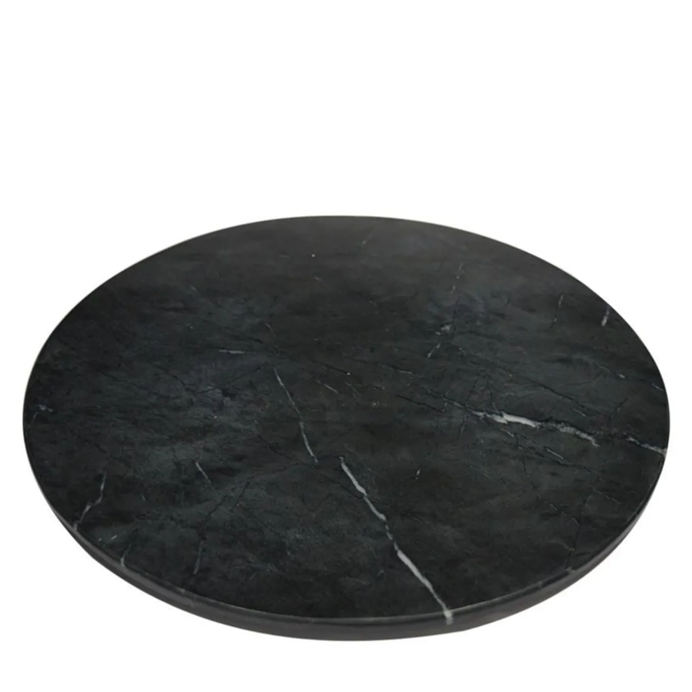Tagliere rotondo Perfeo in marmo nero Marquina