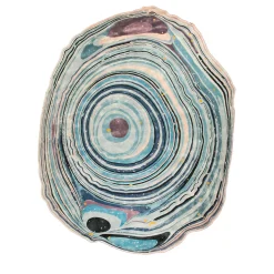 Tappeto Agata in pizzo blu