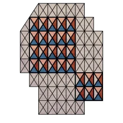 Tappeto annodato a mano Crosses III