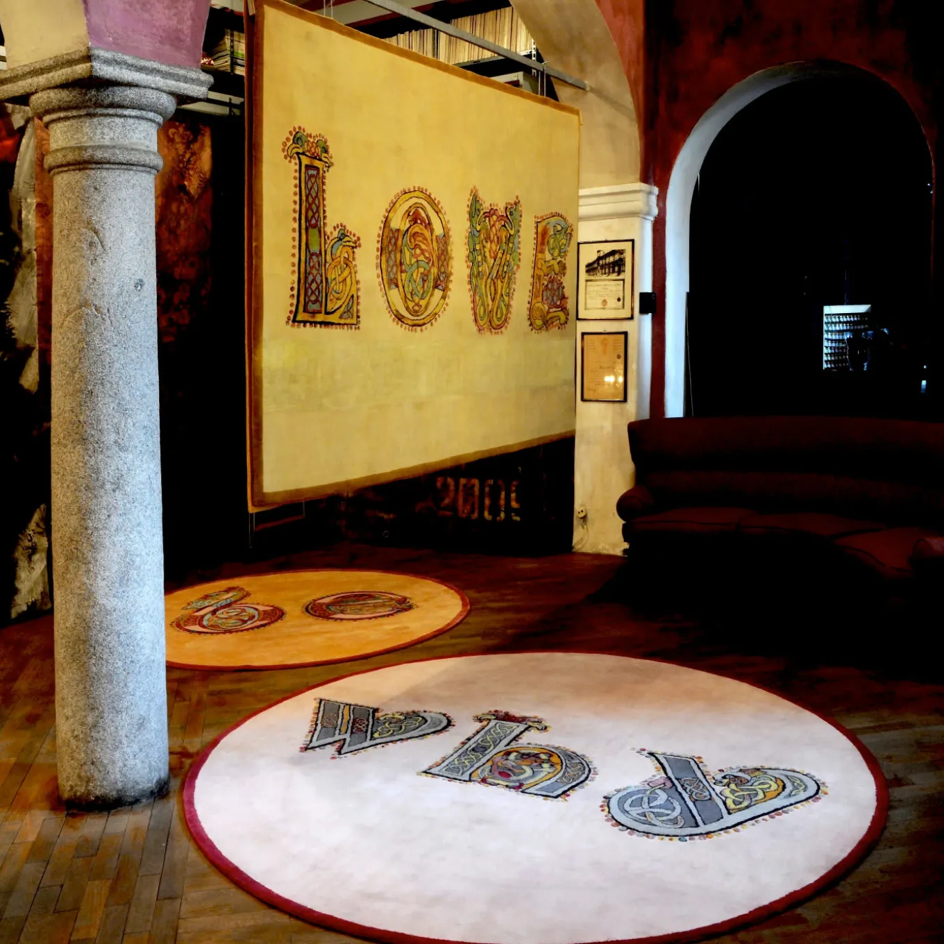 Tappeto celtico dell'amore