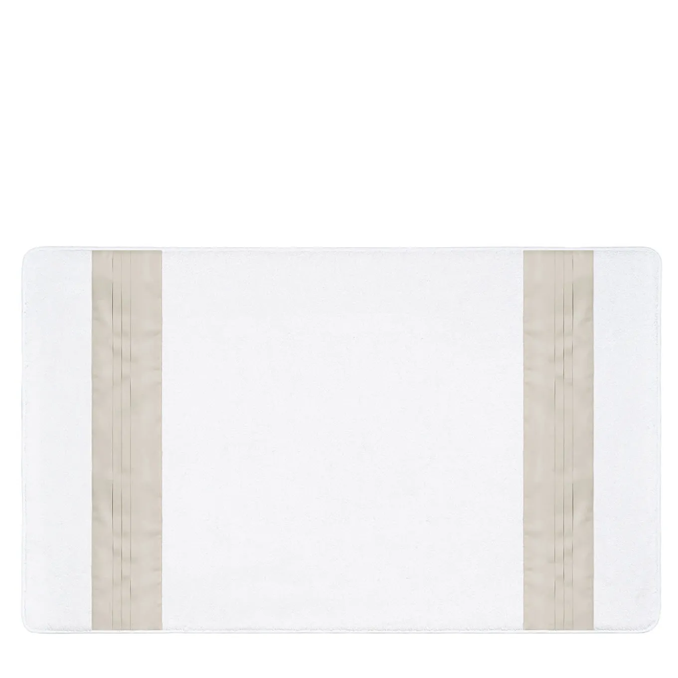 Tappeto da bagno Plissè bianco e marmo