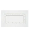 Tappeto da bagno Roma White & Silver Olive