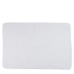 Tappeto da bagno Shangri-La Jacquard bianco