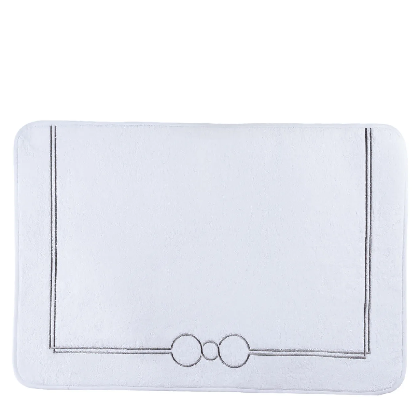 Tappeto da bagno Shangri-La rosa e bianco