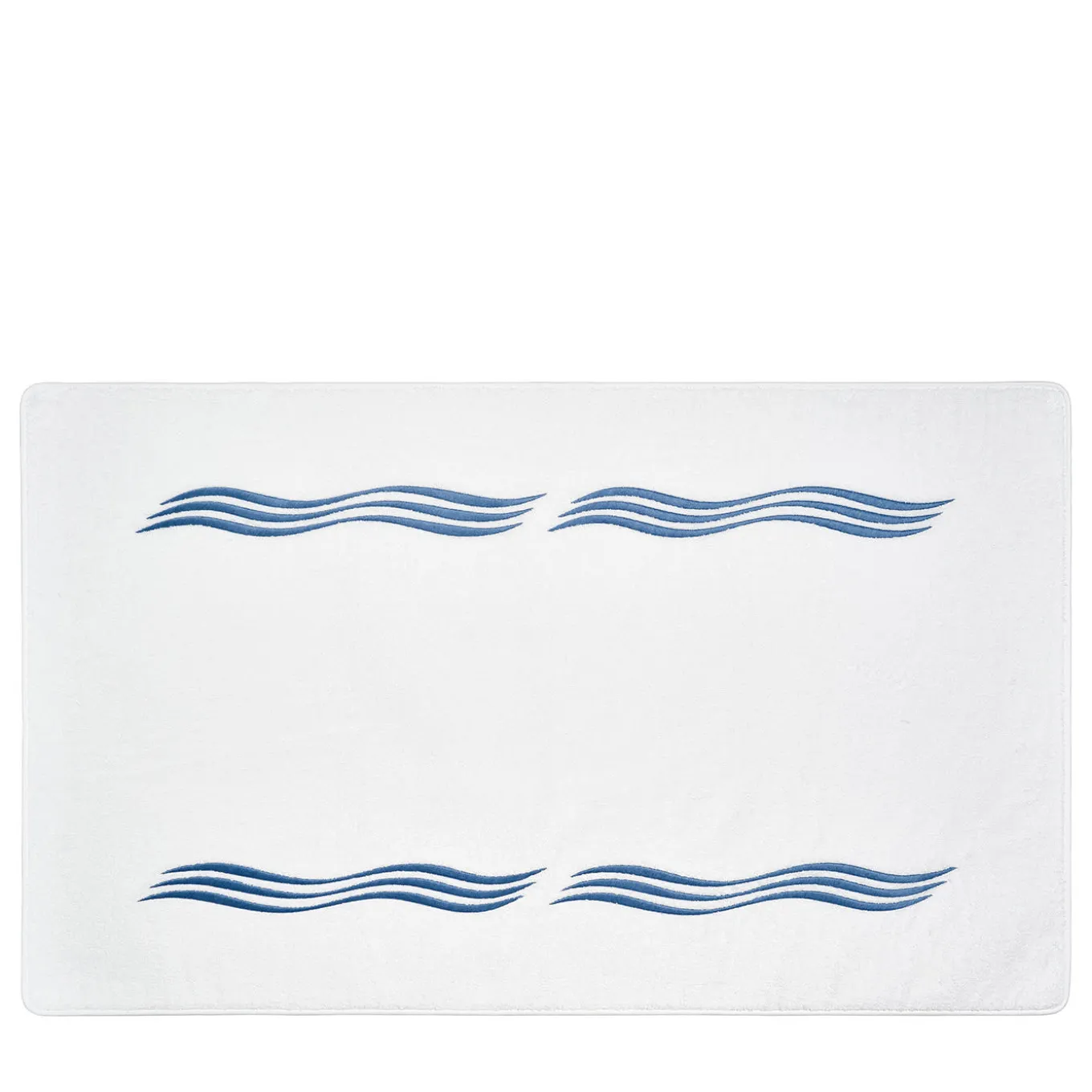 Tappeto da bagno Tuffo bianco e blu Assisi