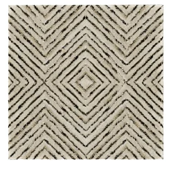 Tappeto Ginger geometrico beige di Janice Joostema