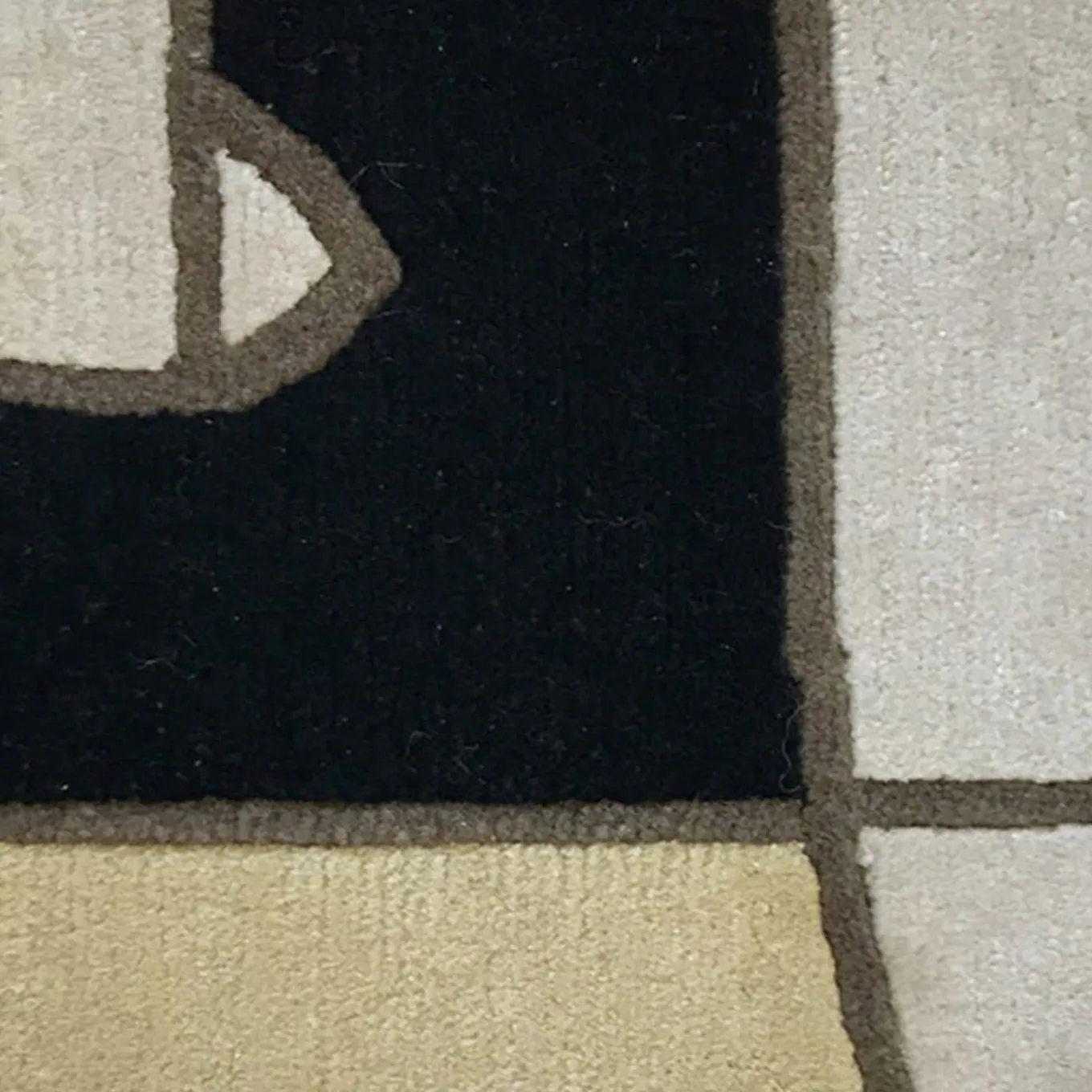 Tappeto Le Ragazze nero e giallo