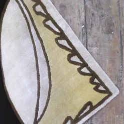 Tappeto Le Ragazze nero e giallo