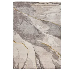 Tappeto Loft L251B in seta di bambù beige