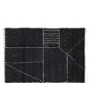 Tappeto Moroccan Touch MT07, carbone e avorio