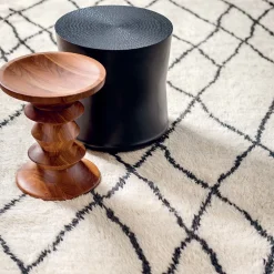 Tappeto Moroccan Touch MT04 Avorio e grigio scuro