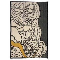 Tappeto rettangolare Il Sentiero di Mirò di Gavino Sanna