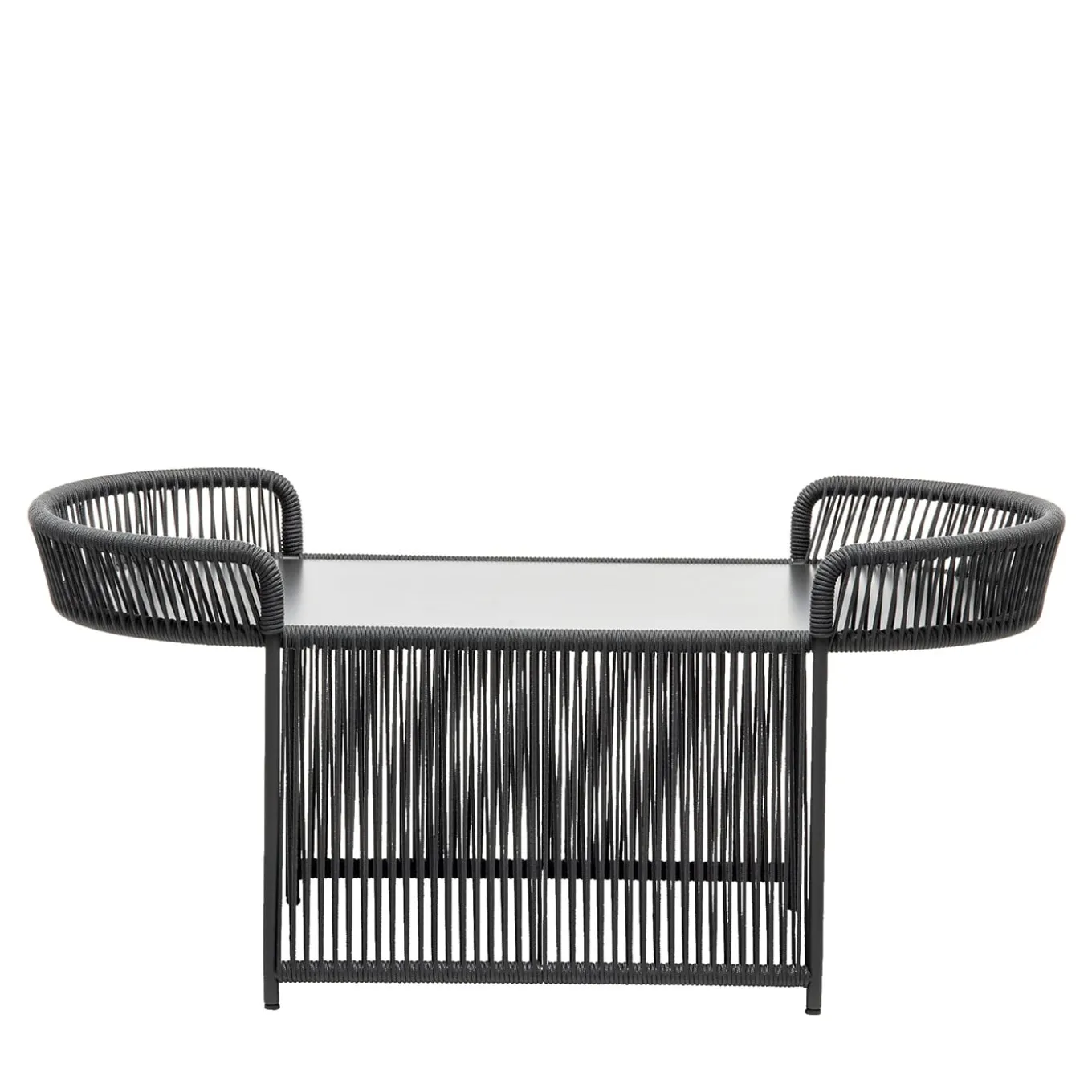 Tavolino Altana Oval Anthracite di Antonio De Marco