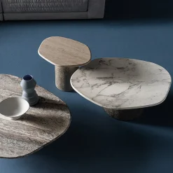 Tavolino Atollo in marmo Travertino di CSM