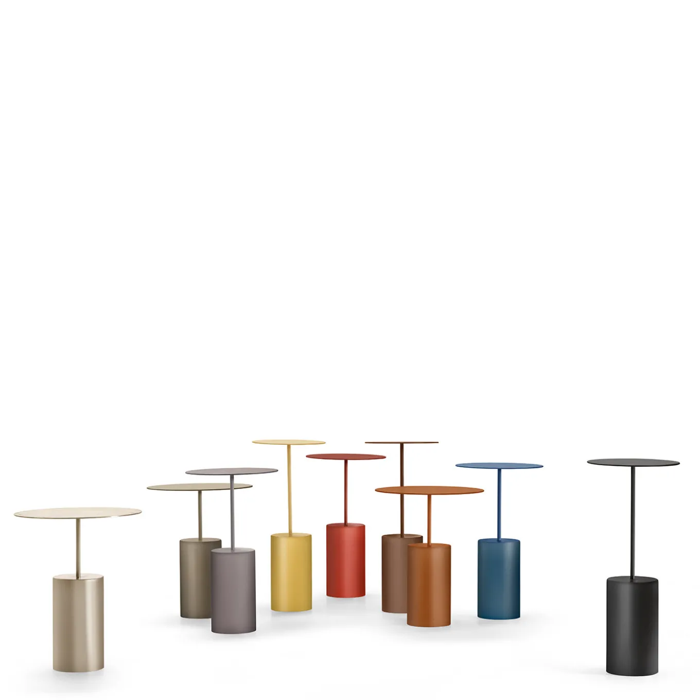 Tavolino basso blu da cocktail di Angeletti Ruzza