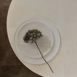 Tavolino Camilla in Pergamena Bianco