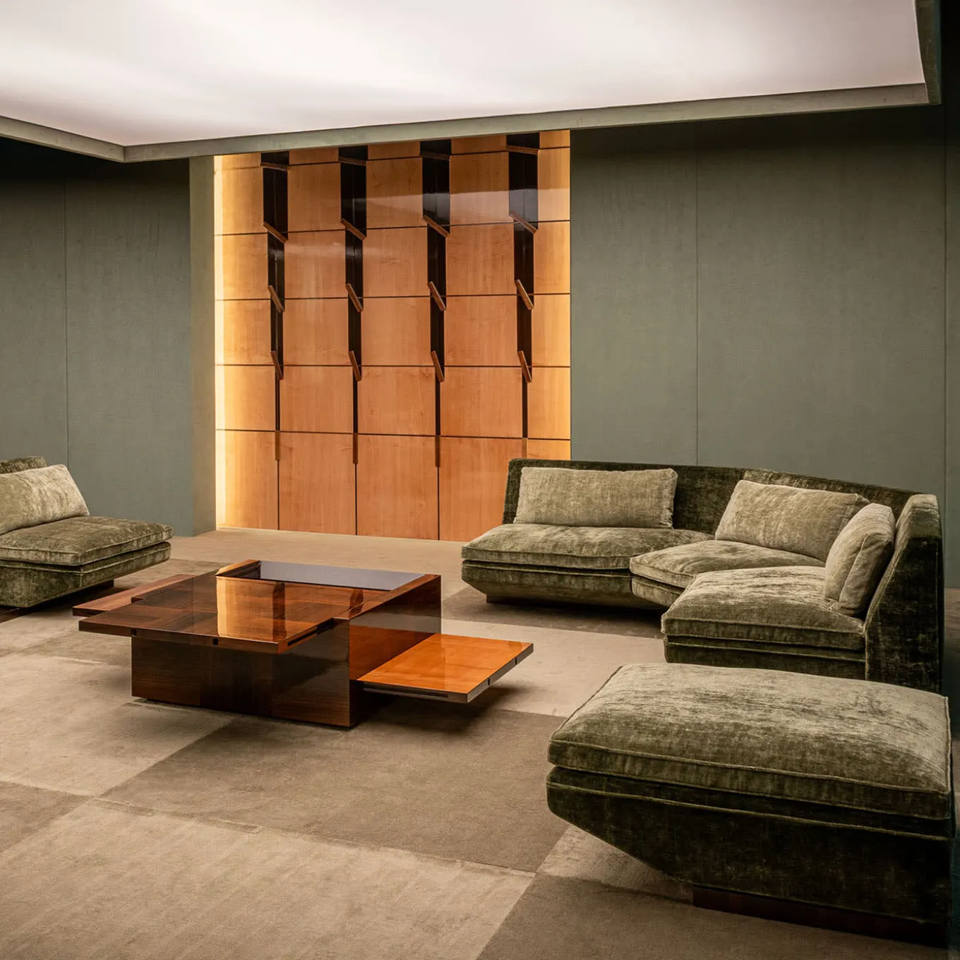 Tavolino Cubico in Legno Marrone "Arcano" di Storagemilano