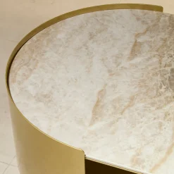 Tavolino da caffè ovale oro Osiris