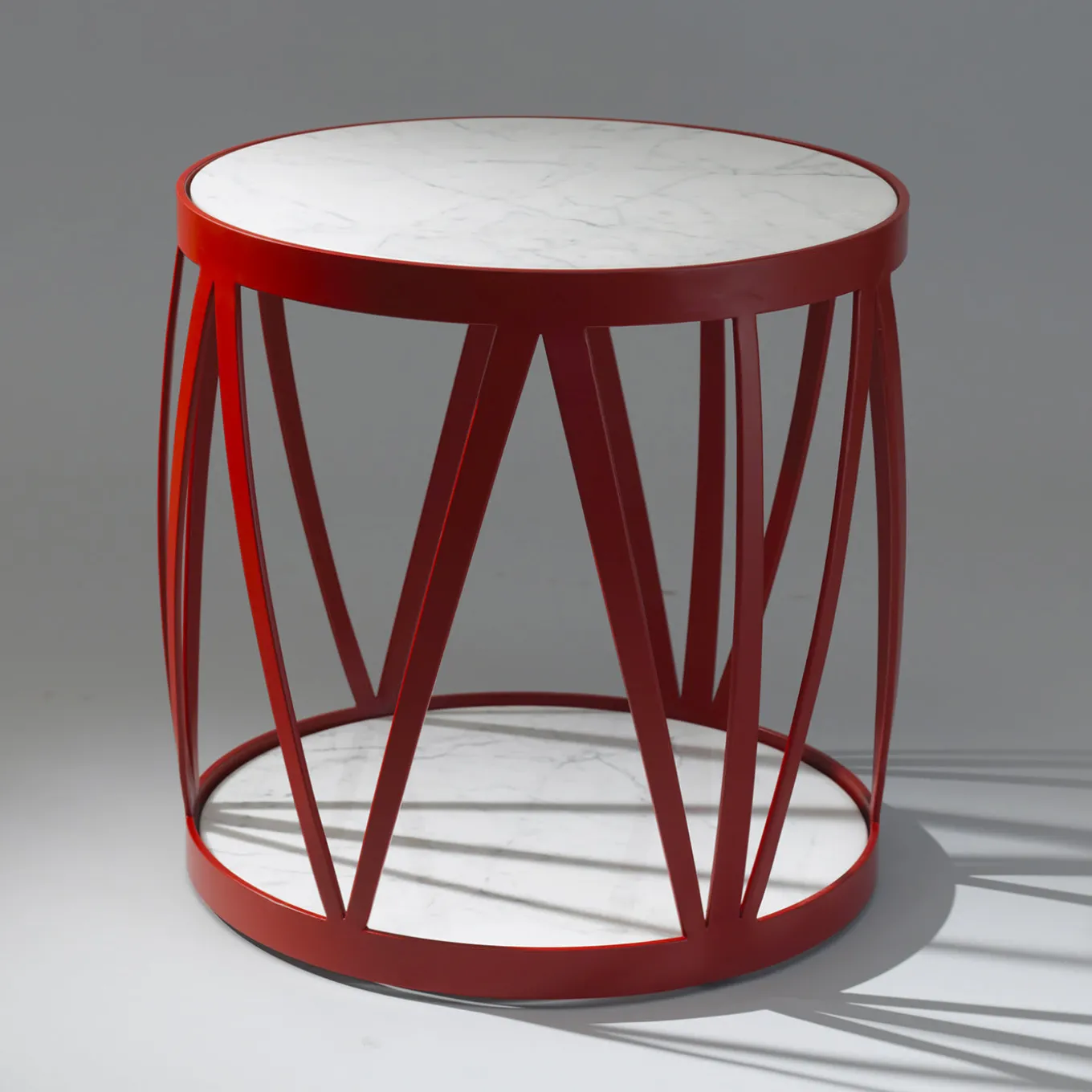 Tavolino da caffè per esterni Zig Zag in acciaio inox