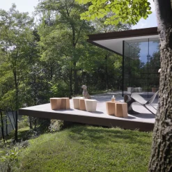 Tavolino da caffè per esterni Hexagon di Steven Holl