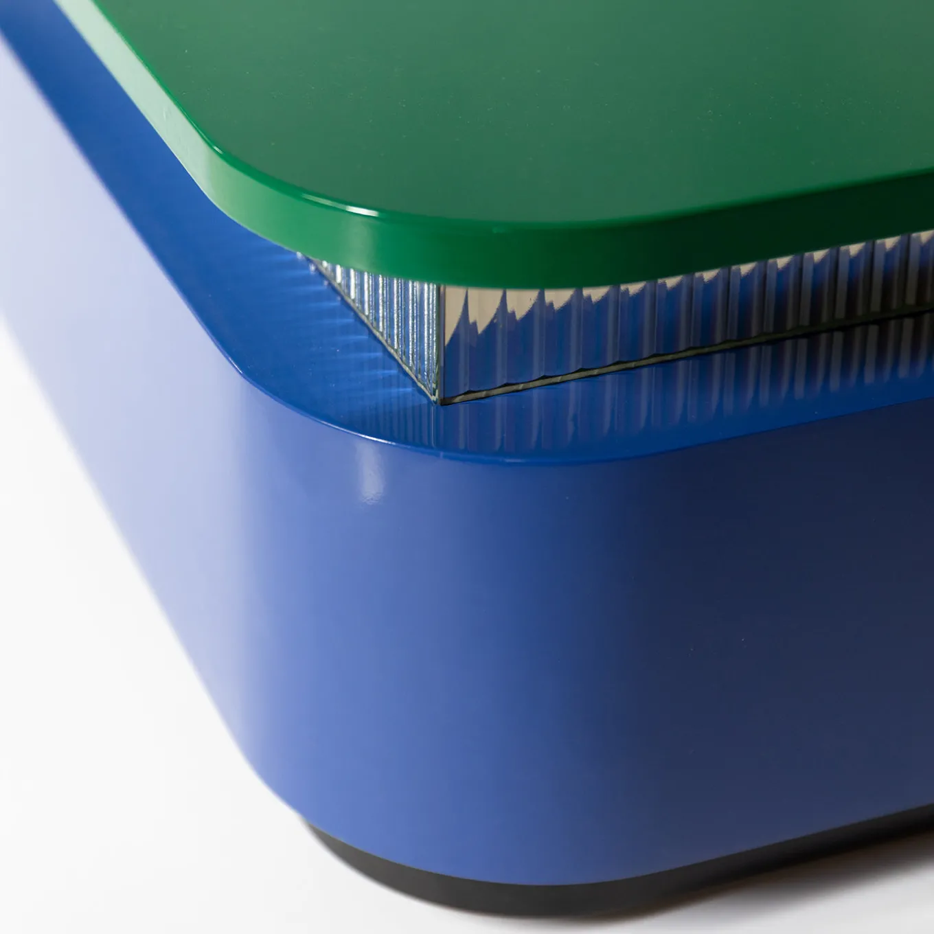 Tavolino da caffè quadrato blu Thelma & Louise