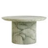 Tavolino da caffè Rullo in onice verde smeraldo di Ashley Gadeova