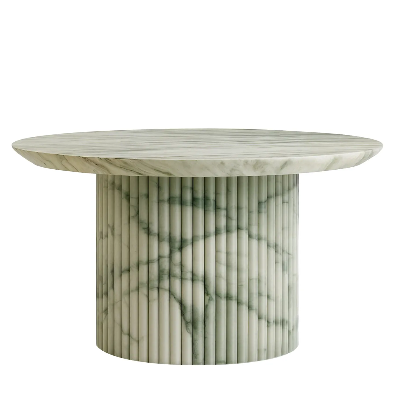 Tavolino da caffè Rullo in onice verde smeraldo di Ashley Gadeova