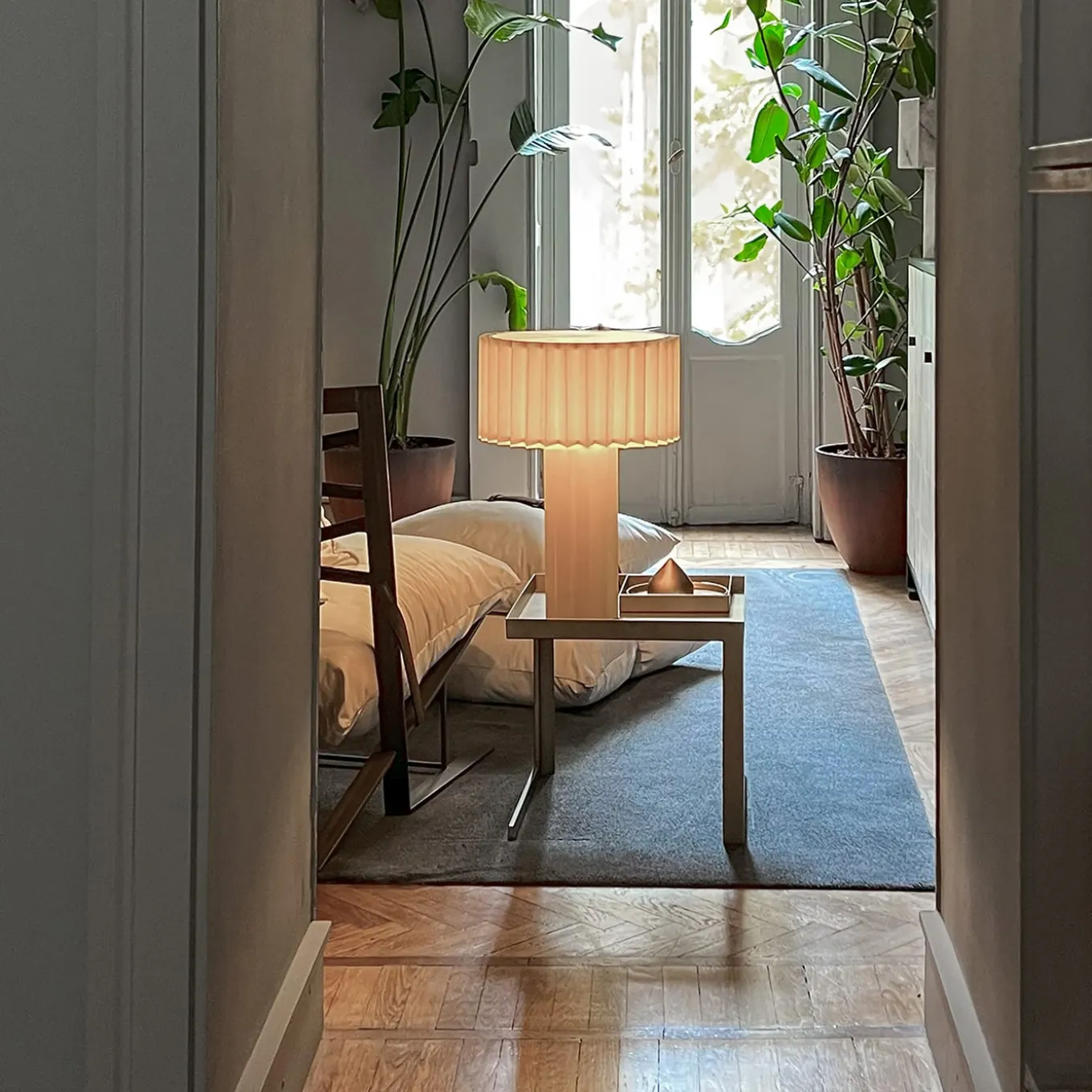 Tavolino da caffè Stellenbosch effetto ottone satinato