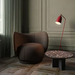 Tavolino da caffè Tinian Dark Emperador e Durmast