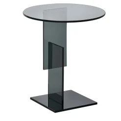 Tavolino Don Gerrit interamente grigio di Jean-Marie Massaud