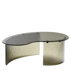 Tavolino ellittico Trésor Marrone di Castello Lagravinese Studio