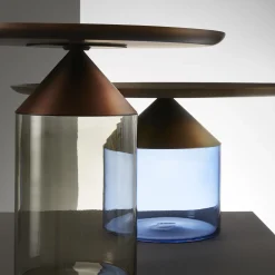 Tavolino Equilibre grigio fumo