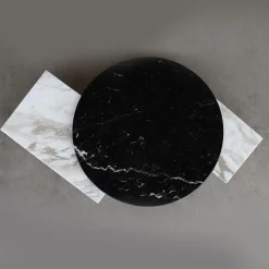 Tavolino in marmo Verde Alpi