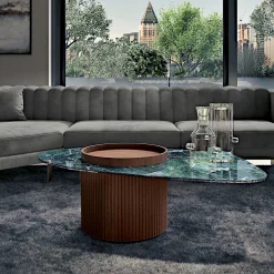 Tavolino in terracotta lucida Opale St. Denis