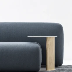 Tavolino Keisho bianco e naturale