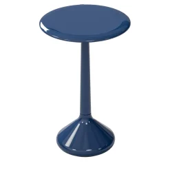 Tavolino laccato lucido blu
