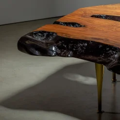 Tavolino nero Flumen